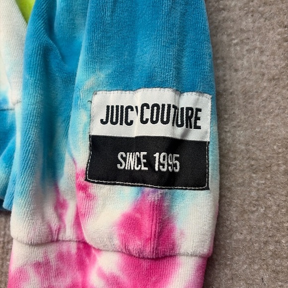 Juicy Couture Blue and Pink Tie-Dye Sweatshirt - Picture 2 of 5
